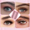 False Eyelashes 6D Lightweight Natural Comfortable, Demi Wispy Cat Eye