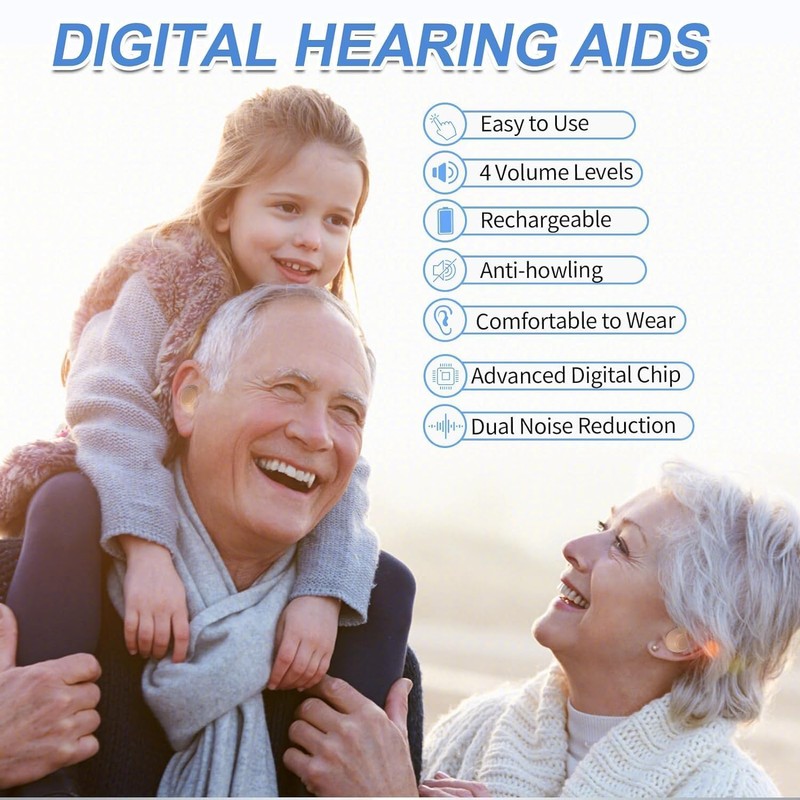 CIS Hearing Aids, Miniature Hearing Amplifiers for Adults with Noise