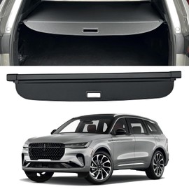 VIWINLA Retractable Trunk Cover Compatible with 2024 2025 Lincoln Nautilus Cargo Cover Rear Trunk Security Cover Lincoln Nautilus Accessories Privacy Screen Cover