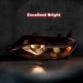 PIT66 Driver Side LH Halogen Projector Headlight Assembly Compatible With Chevy Malibu 2019 2020 2021 2022, Headlamp 84650573, 84494361, GM2502498