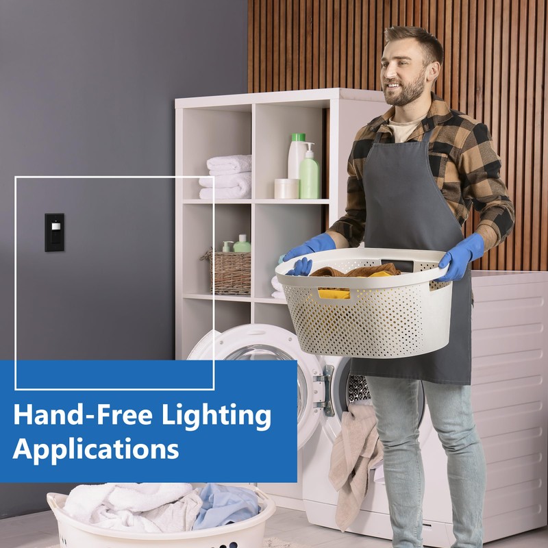 LIDER Motion Sensor Switch with Wall Plate, PIR Sensor Light