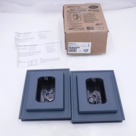 Mid-America 2 Pack Mid-America 7"x 8" Blue 127 Vinyl Electrical Mounting Block M00031002127
