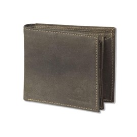 Woodland - Landscape cards with space for 11 credit cards made of natural, soft buffalo leather in dark-brown/taupe