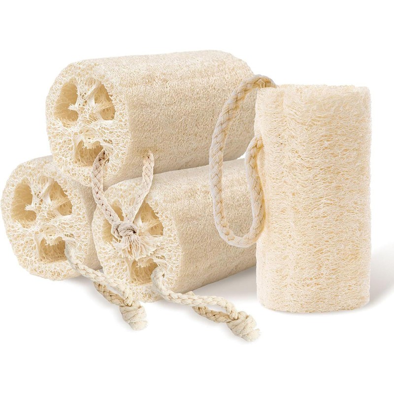 Zacate Para Cuerpo, Cepillo Para Cuerpo, 4 Piezas de Esponjas