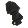 VINGTAINE H-964-BK Ruffled Ribbon, Top Ribbon, Banana Clip (Basic), Satin-style,