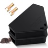 Qualirey 2 Pcs Mice Station with Key Triangle Mouse Station