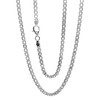 Treasure Bay Mens, Womens Solid 925 Silver Box Chain Necklace