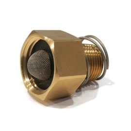 The ROP Shop Garden Hose Inlet Connector, 1/2" MPT x 3/4" FGHT with Cone Filter and Spring