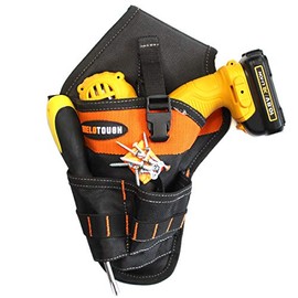 MELOTOUGH Tradesman Pro Drill Pouch Made of 1680D Ballistic Weave, Drill Holster with Magnetic Buckle Inside (Left Hand)
