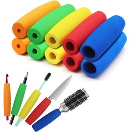 Yasdyri Foam Grip Tubing for Utensils Tools Pens Foam Tubing Cutlery Grip Comfort Grip for Elderly and Disabled 10 PCS