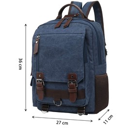 Mygreen Body Bag, Backpack, Crossbody Bag, 2-Way Canvas, navy