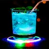 3pcs LED Light Coaster Acrylic Crystal Slim Cup Cocktail Glass