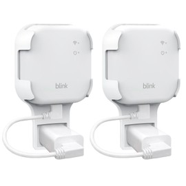 Kidjoyo Wall Mount for Blink Sync Module XR with Short Cable - Save Space - No Messy Wires - Easy Move Mount Bracket Holder for Blink Outdoor Indoor Security Camera(2 Pack)