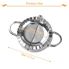 Stainless Steel Empanada Maker Press Ravioli Mold Gyoza Maker Small Dumpling Maker Perfect Ravioli Mould Pastry Dough Press for Kitchen