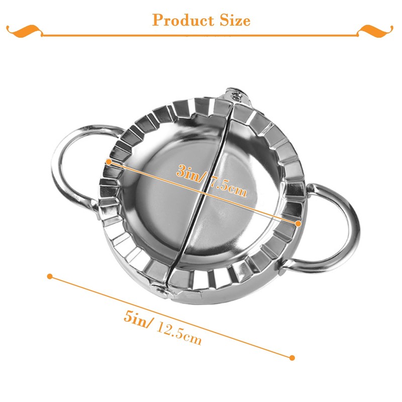 Stainless Steel Empanada Maker Press Ravioli Mold Gyoza Maker Small