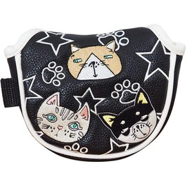 DULLY NA USA CAT DALINA CAT Putter Cover for DN-PC02 Mallet Type Black