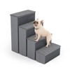 PETSITE 4-Step Dog Stairs, 23 Inch Tall Foldable Pet Stairs
