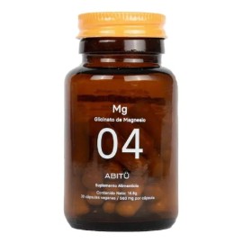 Suplemento Glicinato Magnesio Abit Frasco Cápsulas Sabor