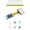 Waveshare 1.51inch Transparent OLED 128×64 Resolution Compatible with Raspberry Pi