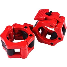 Barbell Clamps Collars Olympic Spinlock Dumbbell Clips Weight Lifting Bar Lock Quick Release Professional Barbell Buckle 1 Pair for Gym Exercise Fitness Body Building 50mm