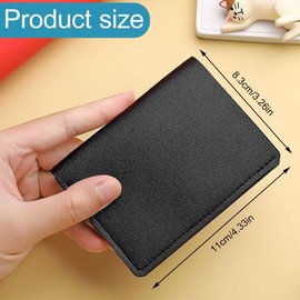 EORPAVU Kreditkartenhüllen für Herren,1 Stück Kartenhalter, Schützender Kartenhalter aus Leder, Für 8 Karten, Geeignet Für Männer Und Frauen. Ultradünner Mini-Kartenhalter,Kreditkartenhalter Mit RFID