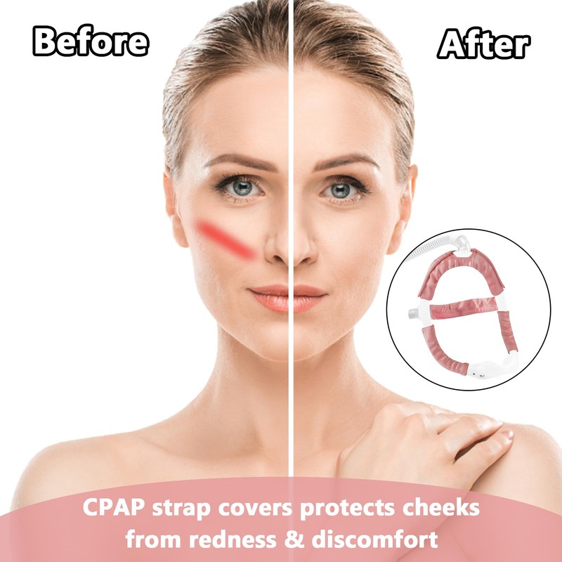 4 Pack Satin CPAP Strap Covers Soft, CPAP Hair Protector