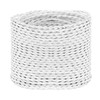 Helunsi 32.8ft Twisted Cloth Covered Wire - White 18/2 Electrical