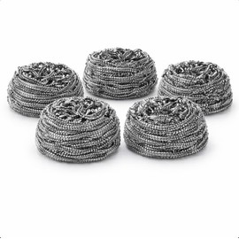 FIBRAS para trastes de ACERO INOXIDABLE juego de 5 piezas. FIBRAS DE METAL