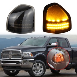 KEEGTBOX Dynamic Sequential LED Side Mirror Marker Lights Compatible with Dodge Ram 1500 2500 3500 4500 5500 Truck 2010-2018 Towing Mirror Turn Signal Indicator Lamp Accessories
