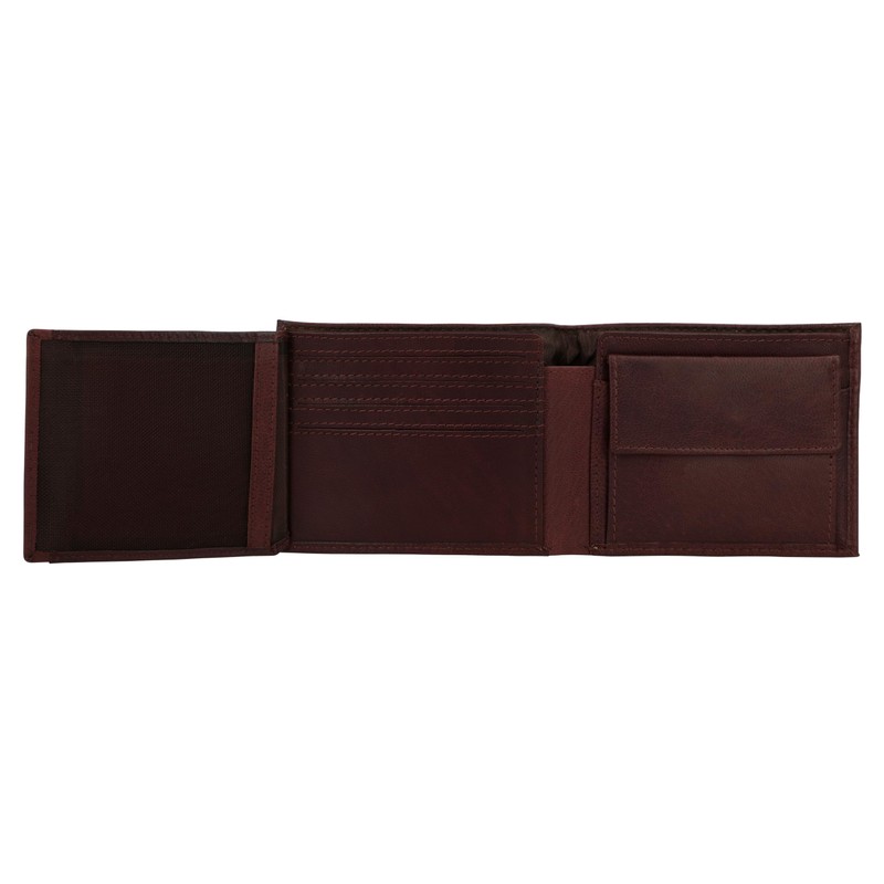 Gusti Leather Jörg Wallet Men's Leather, dark brown, Retro