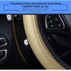 LoyaForba - Funda de piel para volante de coche, elástica,