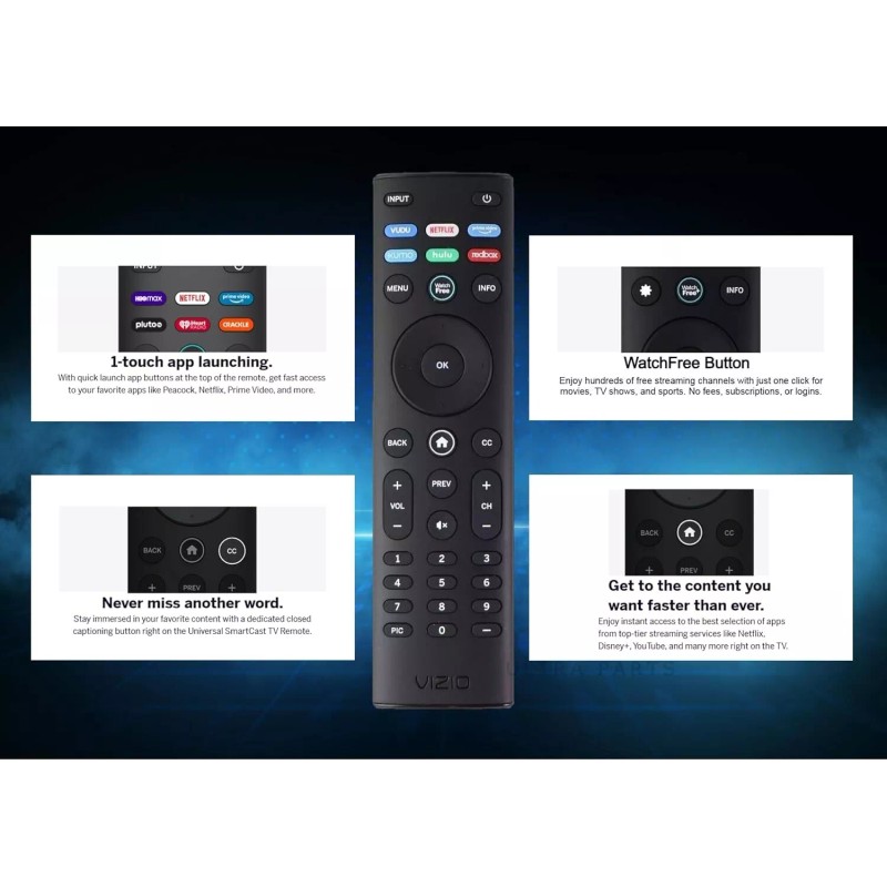For Vizio Original XRT140 Remote Control for All VIZIO Smartcast