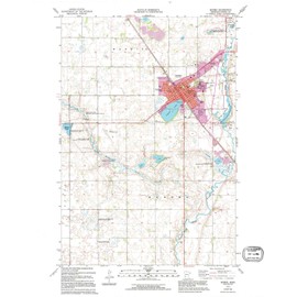 YellowMaps Morris MN topo map, 1:24000 Scale, 7.5 X 7.5 Minute, Historical, 1973, Updated 1995, 27.29 x 21.19 in - Polypropylene