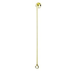Shower Rods 18" Swivel Ceiling Support for Sloped/Angled Ceilings & Walls (Polished Brass)