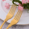 Buyer Star King Dessert Forks, Stainless Steel Gold Fork Set