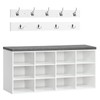 HOOBRO Shoe Storage Bench with Cushion, 39.4" L Entryway Bench