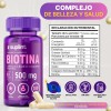 Biotina Y Colágeno Hidrolizado 500 Mg 60 Cápsulas Sabor Sin