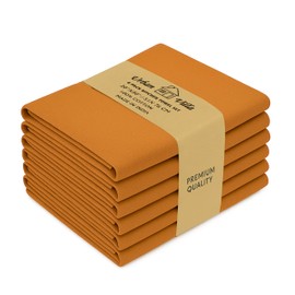 Urban Villa Black Kitchen Towels Set of 6 Premium Quality 100% Cotton Solid Kitchen Towels Ultra Soft Size 20X30 Inches Rust Color Kitchen Towel Highly Absorbent Kitchen Towels