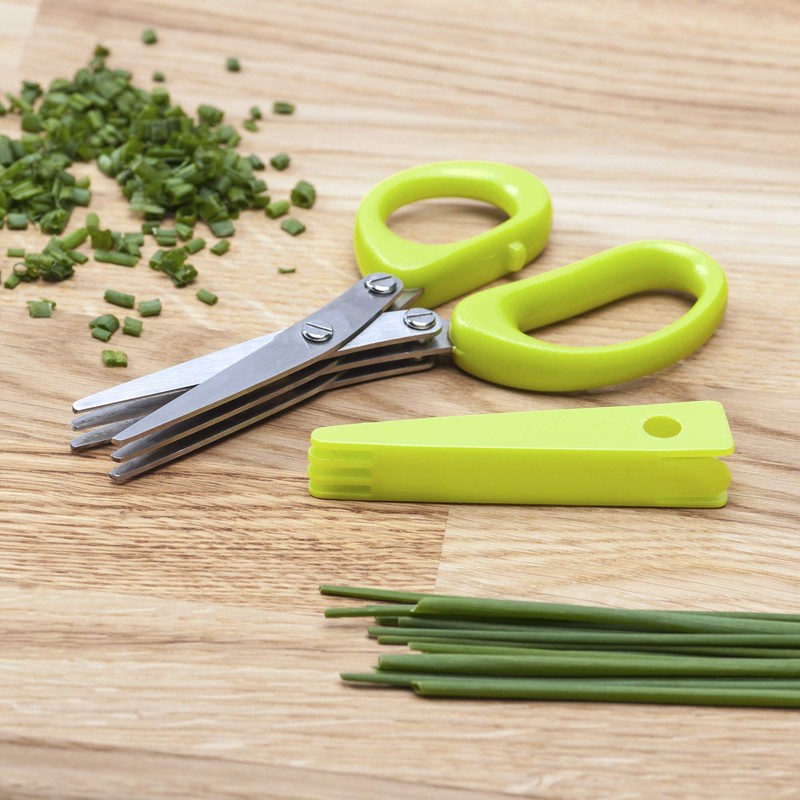 Kilo 3 Blade Mini Herb Scissors/Shears with Safety Cover