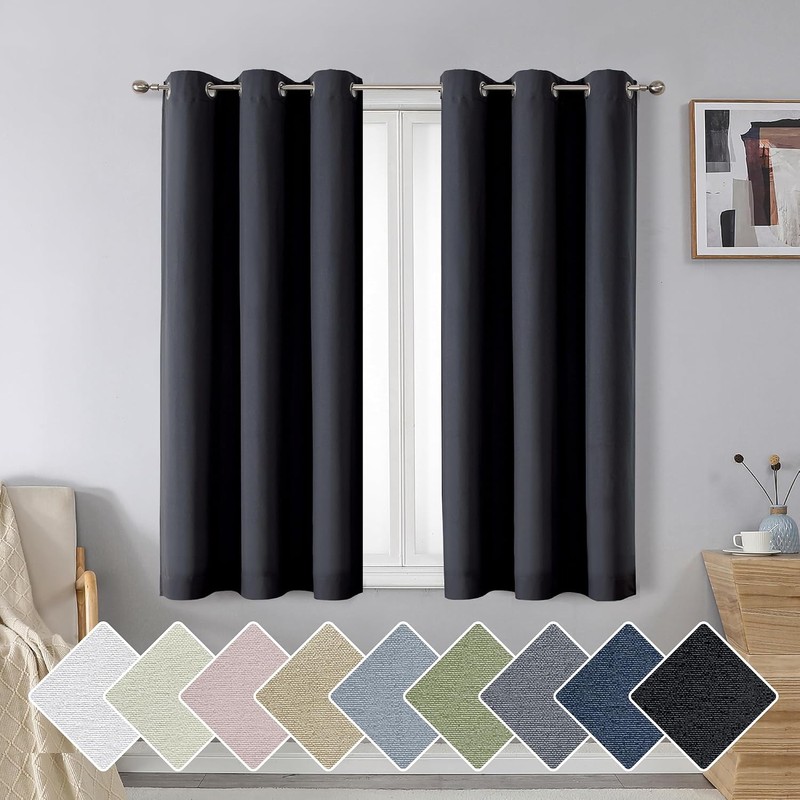 Aiyufeng Nika - Cortinas 100 opacas de 45 pulgadas de