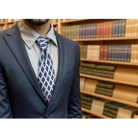 S&W SHLAX&WING Neckties for Men Blue Grey Checkered Rhombic for Suit Elegant Gift Satin Tie Classic Size 57.5"×3.15"