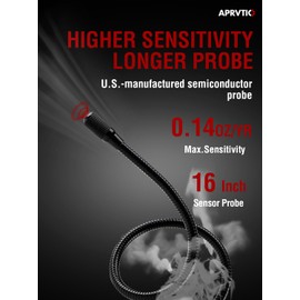 HVAC Refrigerant & Combustible Gas Leak Detector, Aprvtio ALD-200 PRO Freon Leak Detector, 2.6' Large Screen, Freon Sniffer Teater Visual and Audible Alarm for R134a R410a R454B