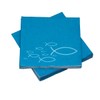 20 Napkins Fish Ichthys 33 x 33 cm Turquoise Light