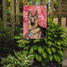 Caroline's Treasures BB9488GF German Shepherd Love Garden Flag Mailbox Flag Decorative Yard Flag Banner Outside Patio Artwork Yard Flower Beds, Garden Size, Multicolor