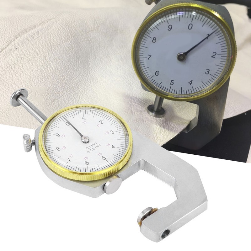 Thickness Gauge Silver Portable Accurate Measuring Jewelry Leather Board Equipment
