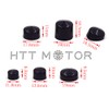 HTTMT HTTMT MT247-003-BK Black Bolts Toppers Caps Compatible with 1991-2012