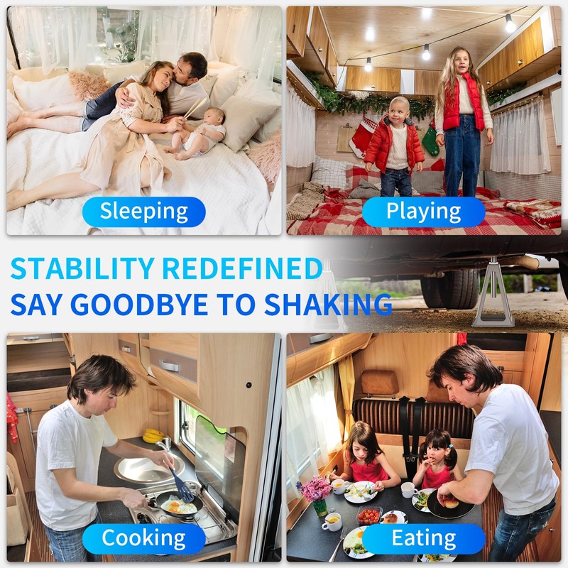 BEBOBLY RV Stack Jacks 4 Pack, Screw Jack Stands for