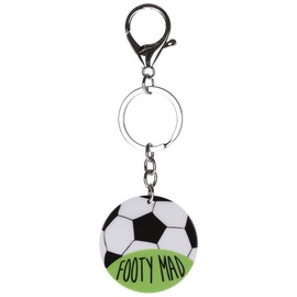 Stands Out, Supplying Outstanding Gifts Footy Mad Football Boys Keyring Novelty Bag Tag Charm