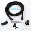 Matte Black Shower System - Dual Shower Head with Handheld