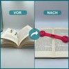 Smilo® Book Stopper, Colourful Page Holder, Adjustable Book Weight, 4